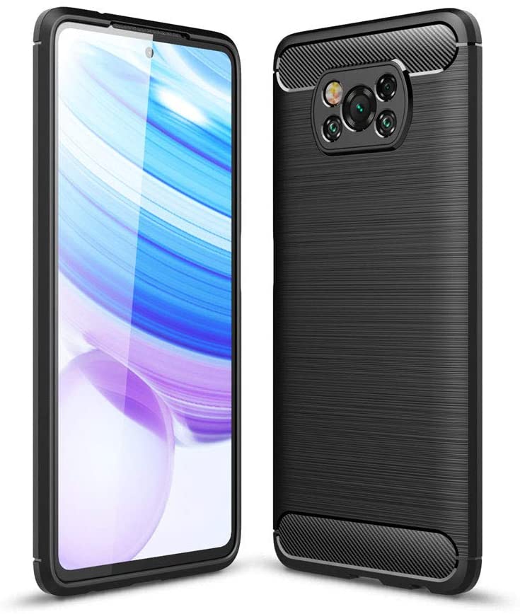 Carbon TPU hoesje Xiaomi Poco X3