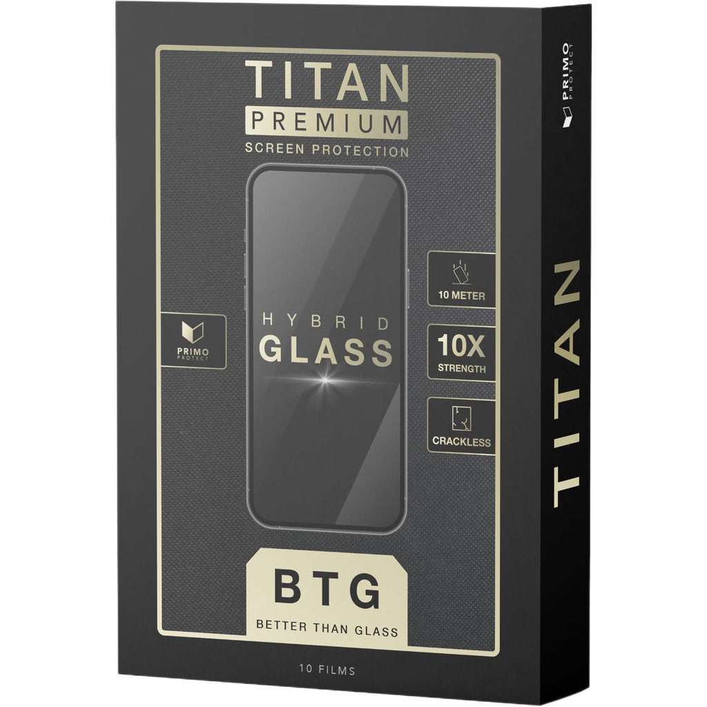 Primo Protect by Red Wolf - Titan Hybrid Glass (BTG) Small up to 7 inch (10-pack)