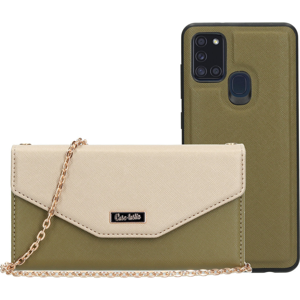 Casetastic Pochette Samsung Galaxy A21s (2020) Or/Vert