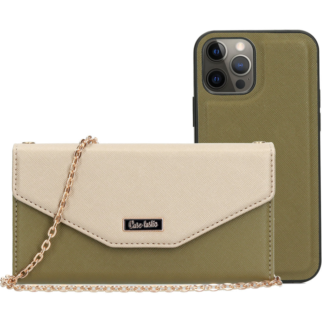 Casetastic Clutch Apple iPhone 12/12Pro Gold/Grün