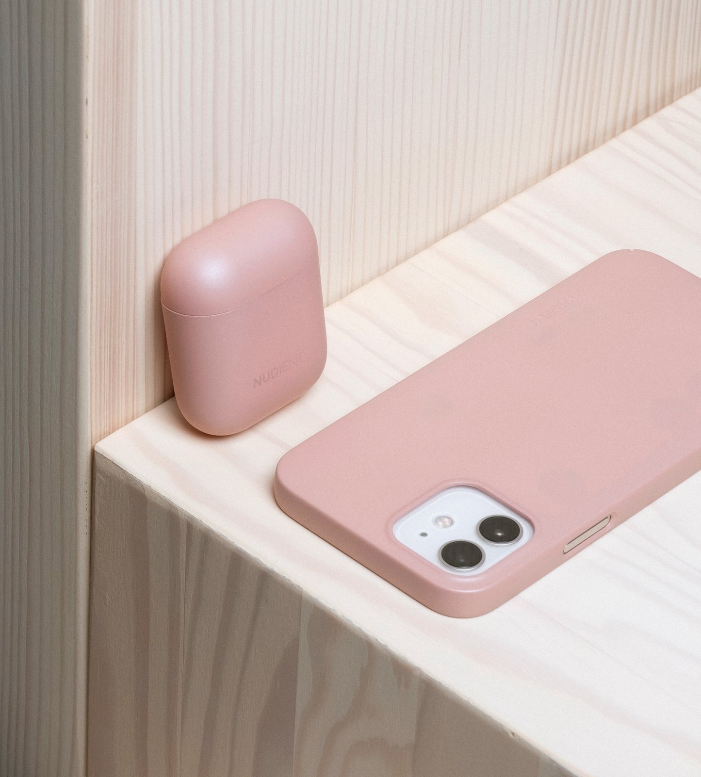 Nudient Apple Airpods 1/2 Case V1 Dusty Pink