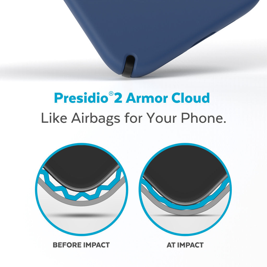 Speck Presidio2 Pro + MS Apple iPhone 14 Plus/15 Plus Coastal Blue - with Microban