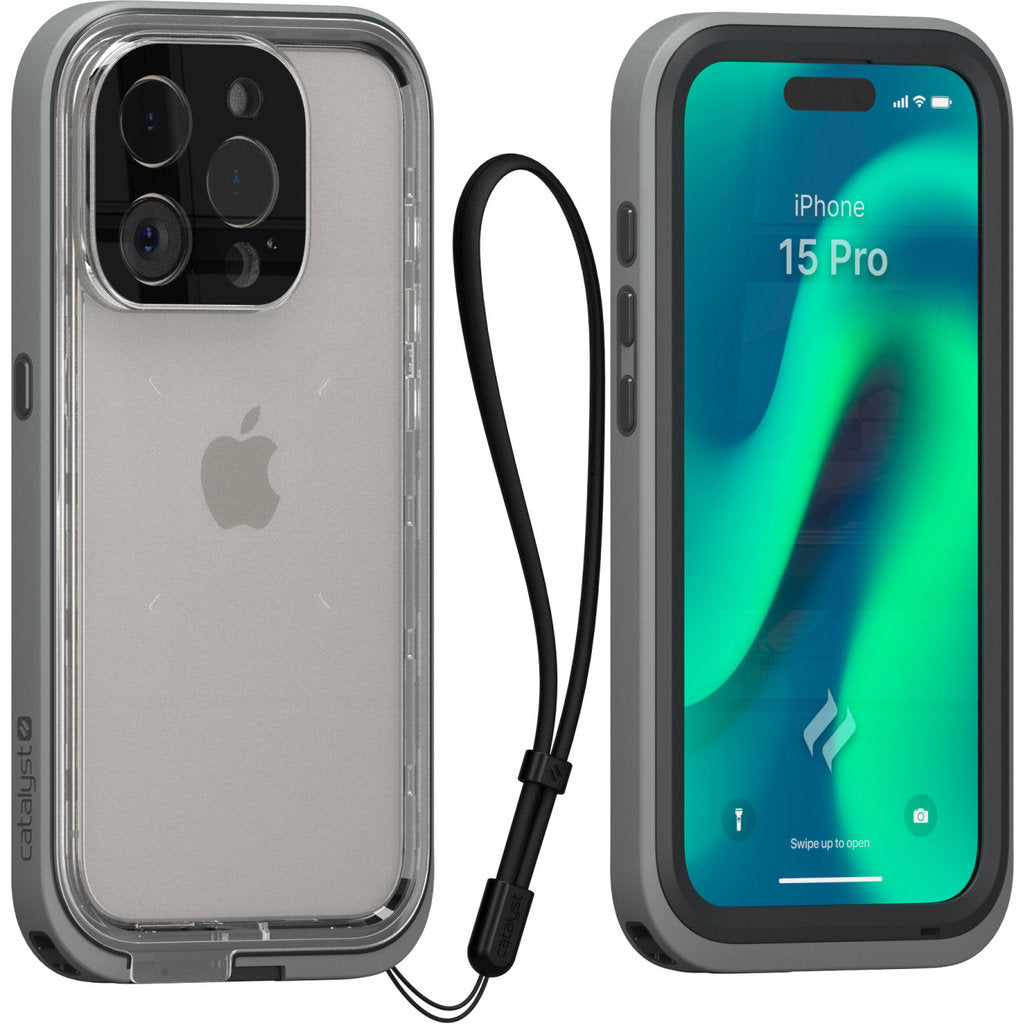 Catalyst Total Protection Case Apple iPhone 15 Pro Titanium Grey