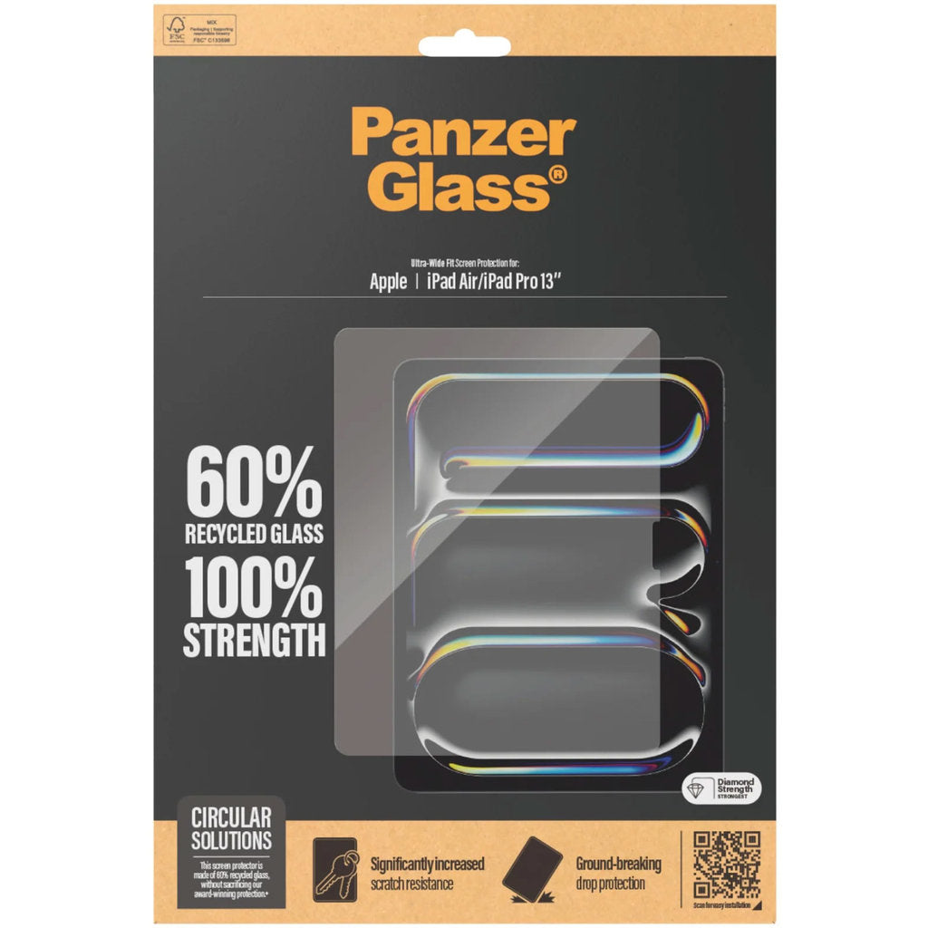 PanzerGlass Apple iPad Air 13 (2024-2026) / Apple iPad Pro 13 (2024-2026) Ultra-Wide Fit