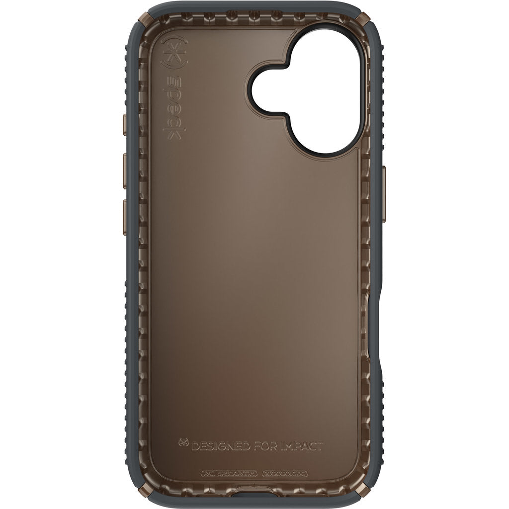 Speck Presidio2 Grip Apple iPhone 16 Charcoal Grey - with Microban