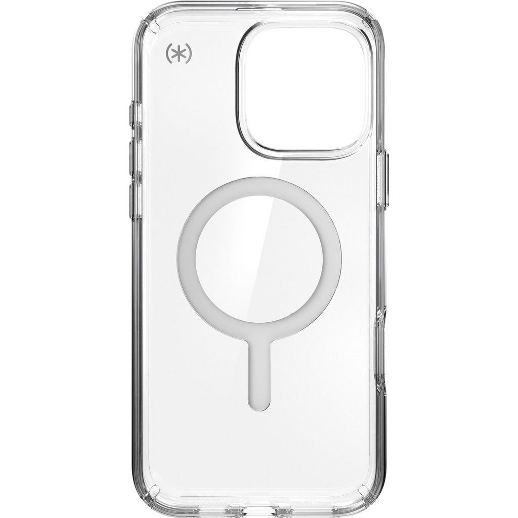 Speck Presidio Perfect Clear + MS Apple iPhone 16 Pro Max Clear - with Microban