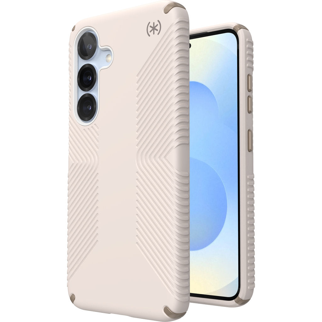 Speck Presidio2 Grip + Magnet Samsung Galaxy S24/S25 Bleached Bone - with Microban