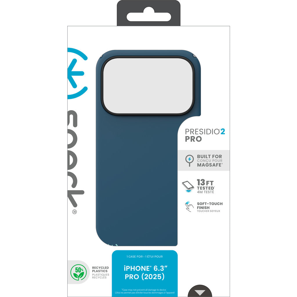 Speck Presidio2 Pro + MS Apple iPhone 17 Pro Deep Sea Blue - with Microban