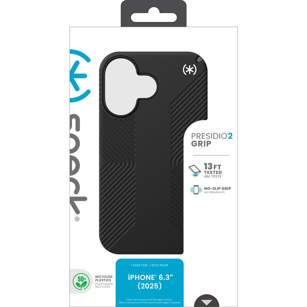 Speck Presidio2 Grip Apple iPhone 17 Noir - avec Microban