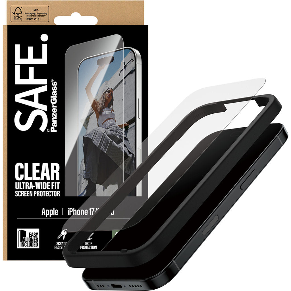 SAFE by Panzerglass Apple iPhone 17/16 Pro - Ultra-Wide-Fit
