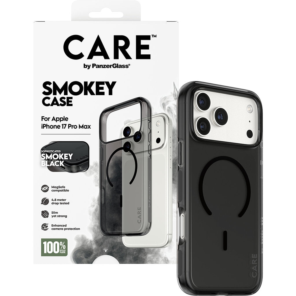 CARE by PanzerGlass Urban Explorer Smokey Black MagSafe iPhone 17 Pro Max