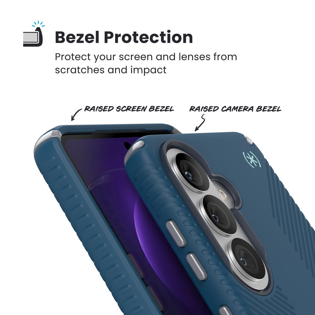 Speck Presidio2 Grip + Magnet Samsung Galaxy S26 Coastal Blue - with Microban