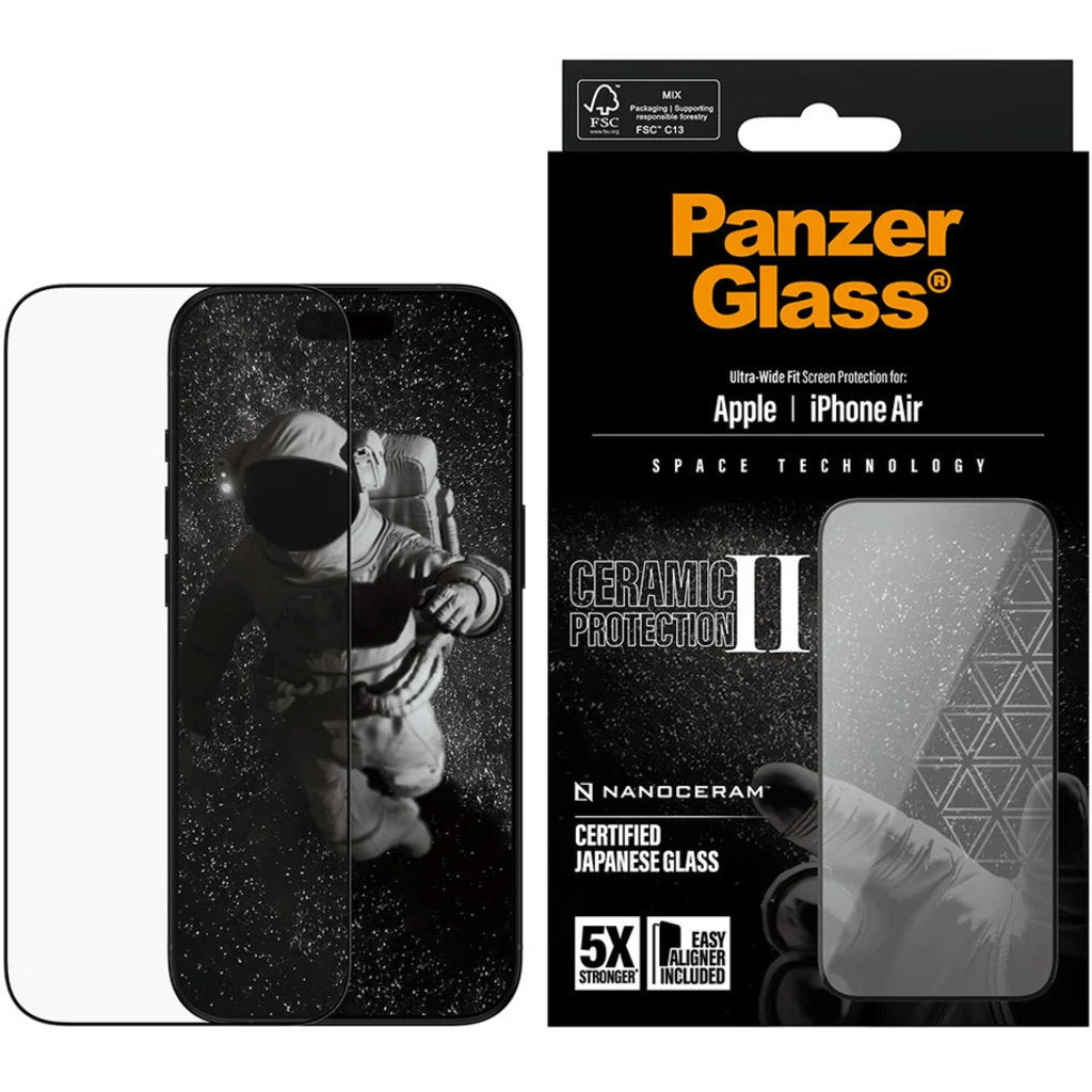Panzerglass Ceramic II Apple iPhone 17 Air - Ultra-Wide Fit