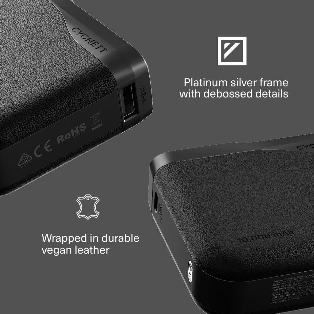 Cygnett Encore 10.000 mAh Power Bank Graphite