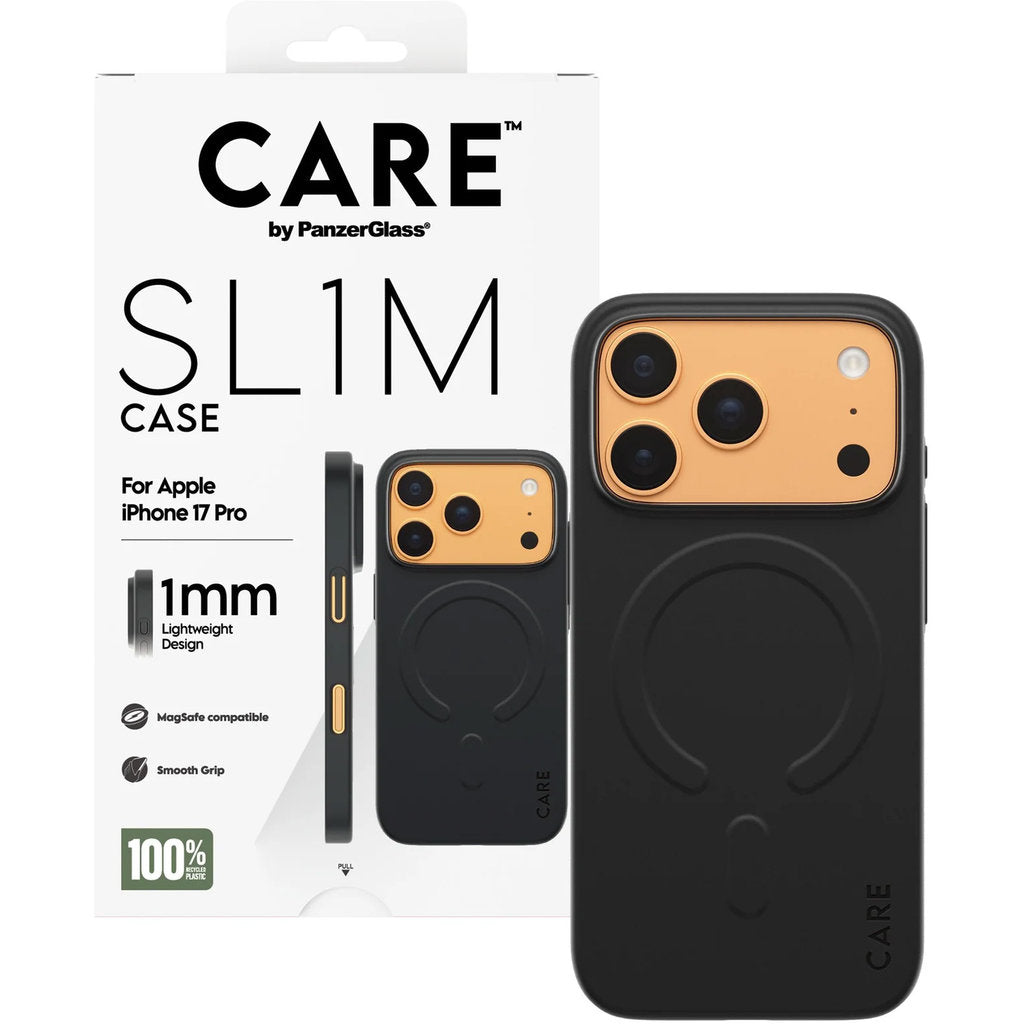 CARE by PanzerGlass SL1M MagSafe Case Black iPhone 17 Pro