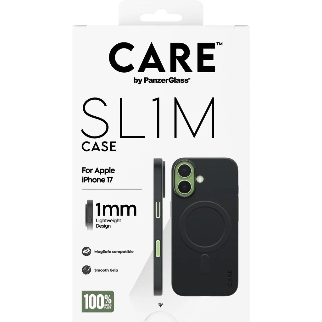 CARE by PanzerGlass SL1M MagSafe Case Black iPhone 17