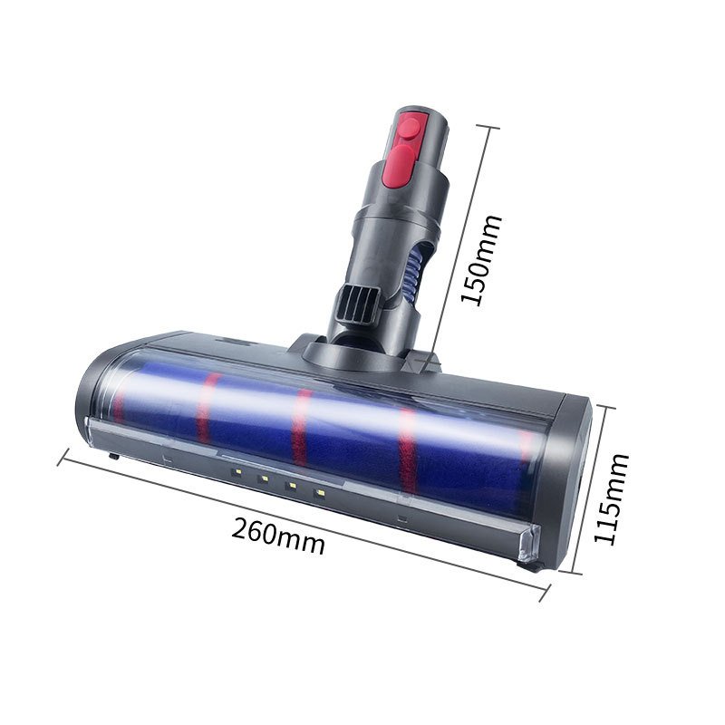 Elektrische vloerborstel met LED-verlichting voor Dyson V7/V8/V10/V11