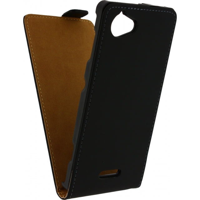 Mobilize Ultra Slim Flip Case Sony Xperia L Schwarz