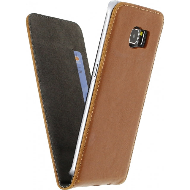 Mobilize Premium Magnet Flip Case Samsung Galaxy S6 Edge Marron