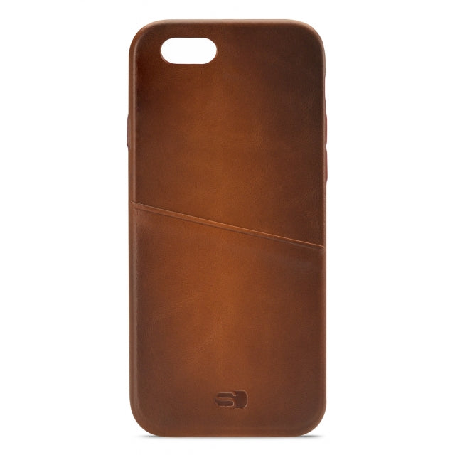 Senza Desire Lederhülle mit Kartenfach Apple iPhone 6/6S Burned Cognac