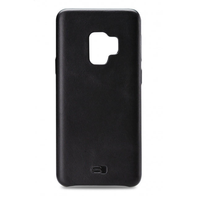 Senza Pure Leather Cover Samsung Galaxy S9 Tiefschwarz