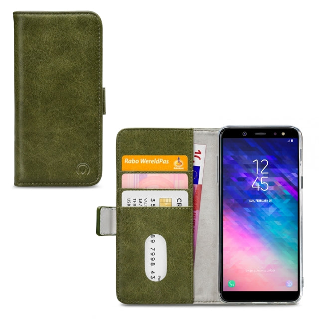 Mobilize Elite Gelly Wallet Book Case Samsung Galaxy A6+ 2018 Grün