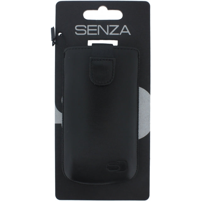 Senza Leather Slide Case Schwarz Größe M