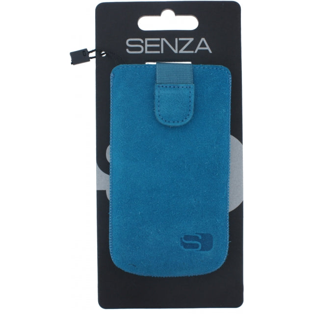 Senza Suede Slide Case Tief Türkis Größe M