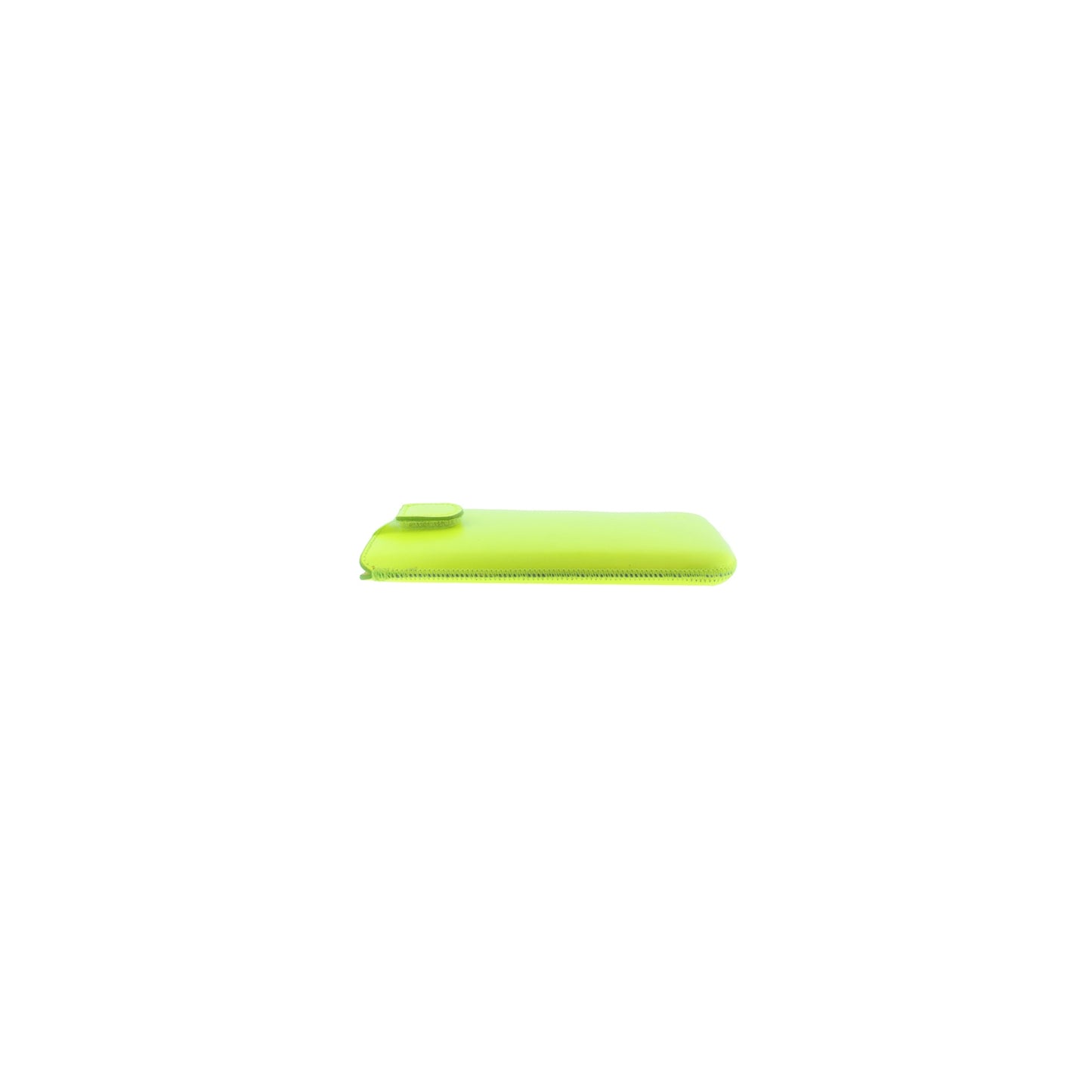 Senza Leather Slide Case Neon Yellow Size XXL