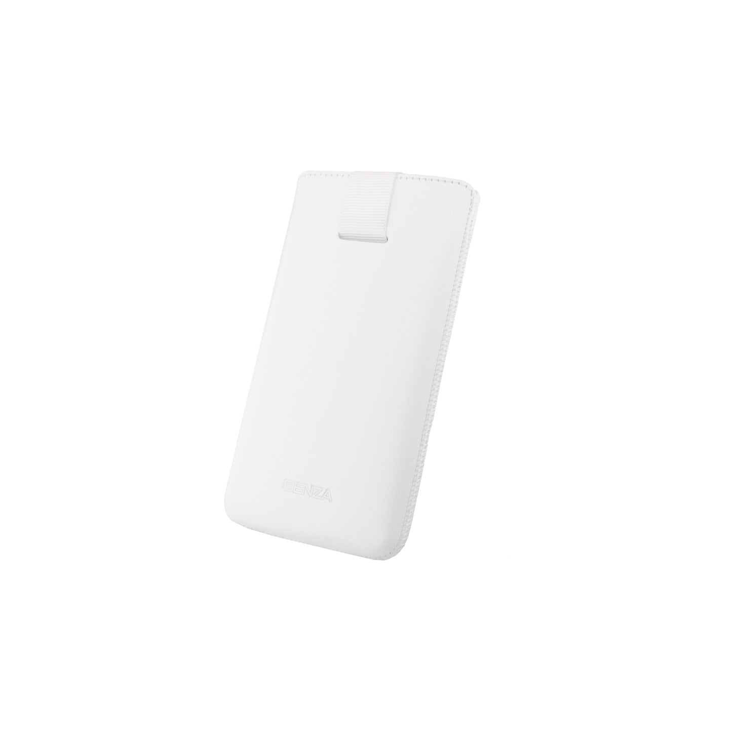 Senza Leather Slide Case White Size L