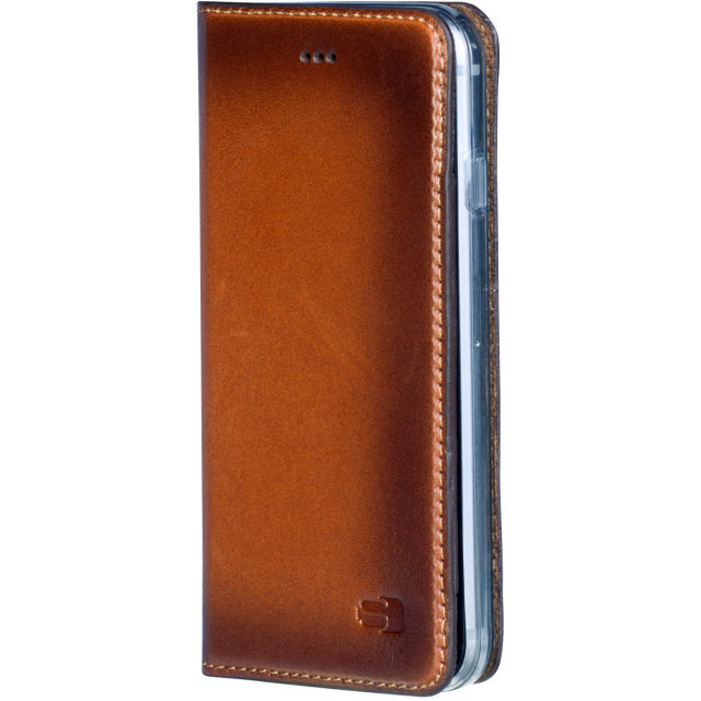 Senza Desire Leather Booklet Apple iPhone 7 Plus/8 Plus Burned Cognac