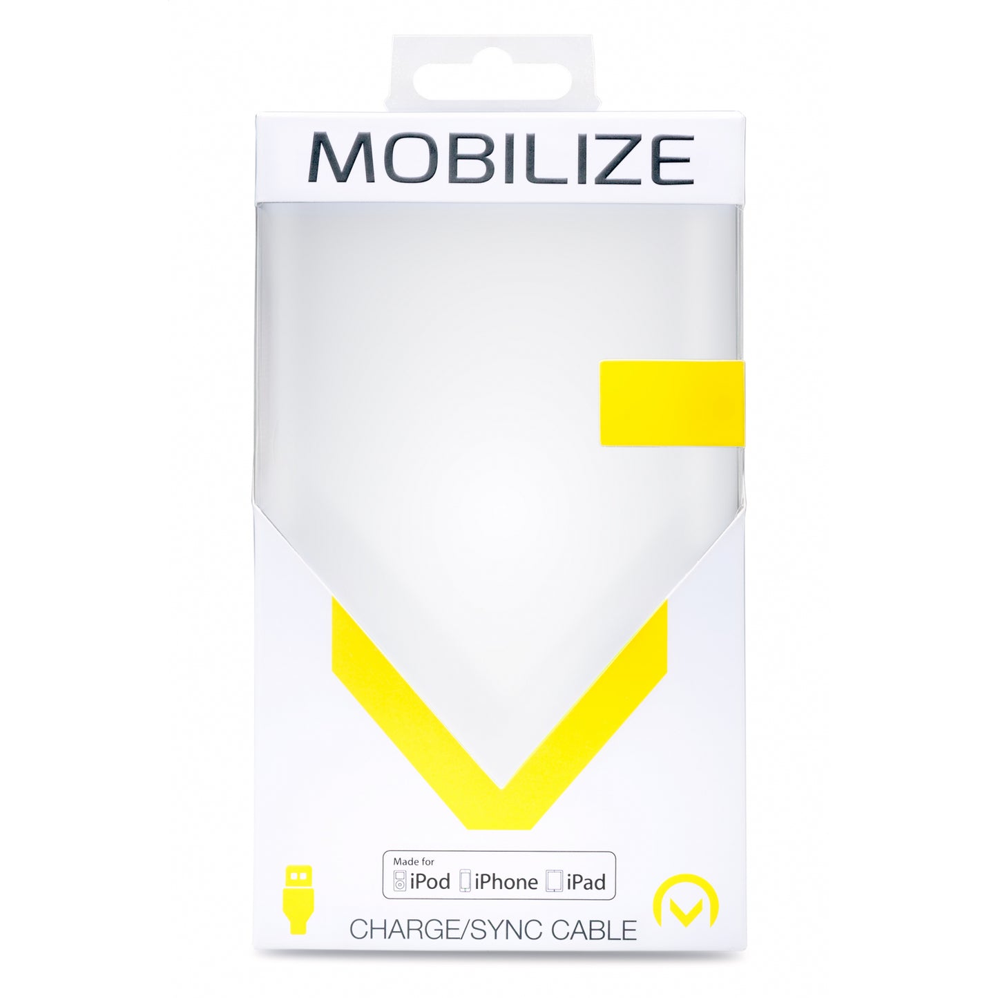 Mobilize Strong Nylon 90° Cable Apple MFi Lightning 1.5m. 12W Black