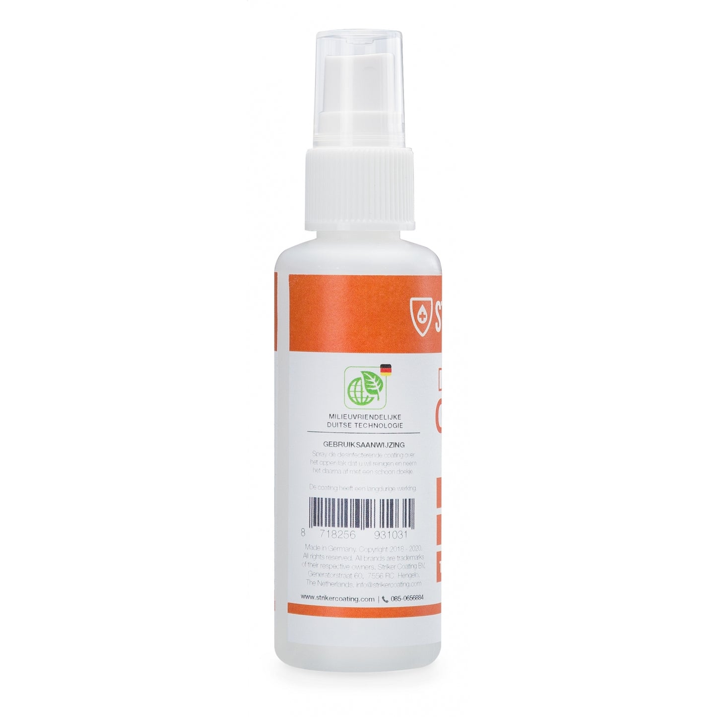 Striker Coating Desinfectie Coating voor o.a. Smartphone, Tablet, Laptop, Toetsenbord 50ml (>90PCT alcohol)