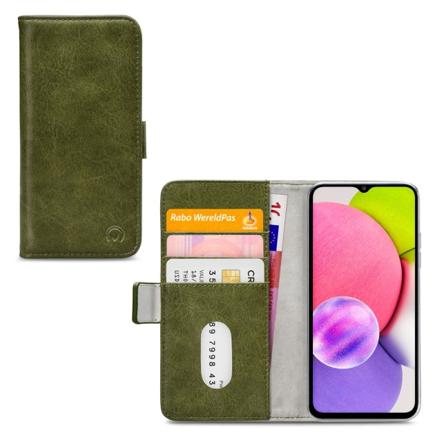 Mobilize Elite Gelly Wallet Book Case Samsung Galaxy A03s Grün