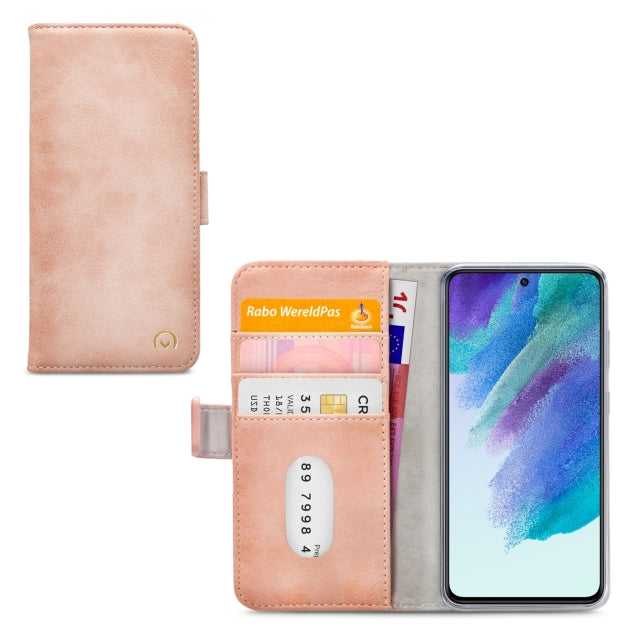 Mobilize Elite Gelly Wallet Book Case Samsung Galaxy S21 FE 5G Rose clair