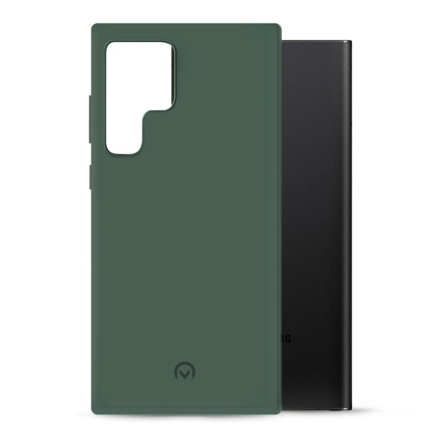 Mobilize Rubber Gelly Case Samsung Galaxy S22 Ultra 5G Matt Green