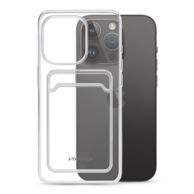 Mobilize Gelly Card Case Apple iPhone 14 Pro Transparent