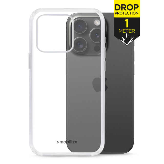 Coque de protection Mobilize Naked pour Apple iPhone 15 Pro transparente