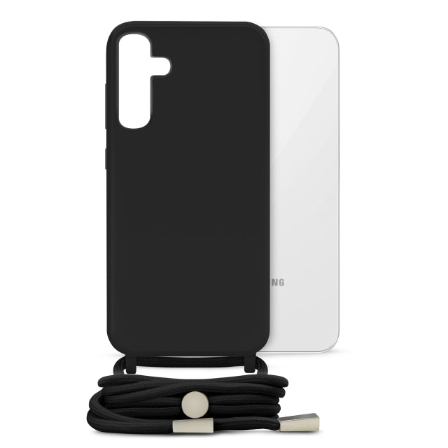 Mobilize Lanyard Gelly Case für Samsung Galaxy S23 FE 5G Schwarz