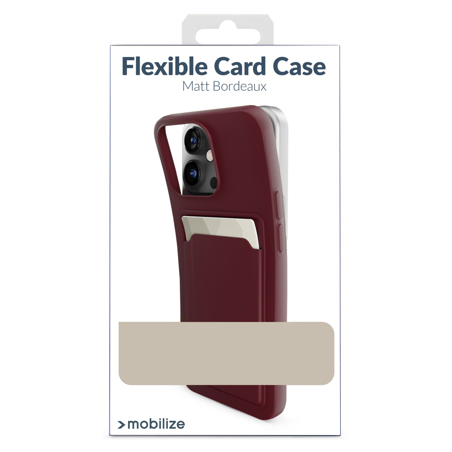Mobilize Rubber Gelly Card Case Samsung Galaxy A15 4G/5G Matt Bordeaux