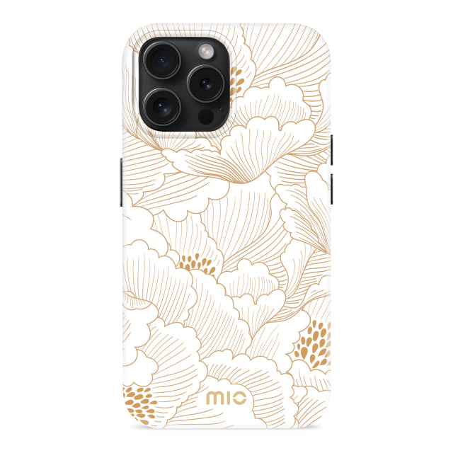 MIO White Roses Compatible Magsafe pour iPhone 15 Pro