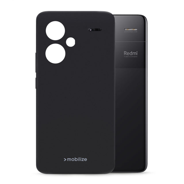 Mobilize Rubber Gelly Case Xiaomi Redmi Note 13 Pro+ 5G Matt Black