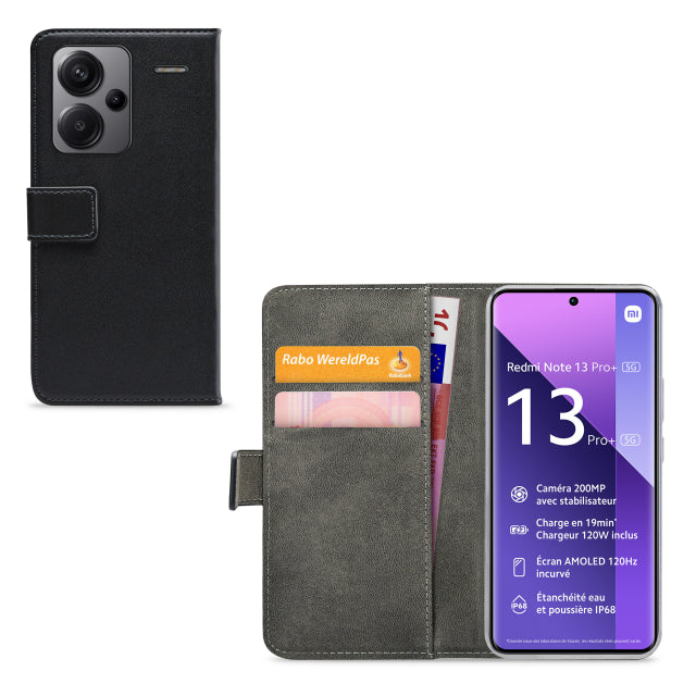 Mobilize Classic Gelly Wallet Book Case Xiaomi Redmi Note 13 Pro+ 5G Black