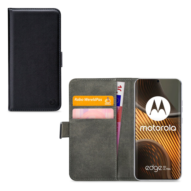 Mobilize Classic Gelly Wallet Book Case Motorola Edge 50 Ultra Schwarz