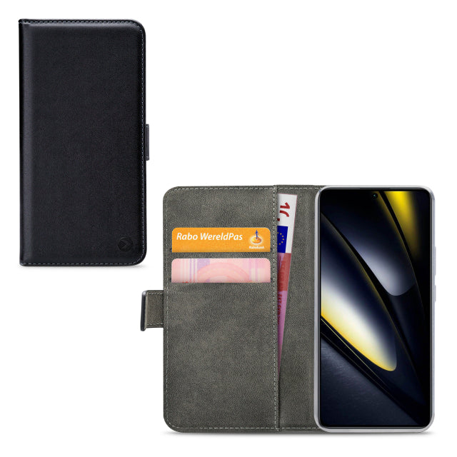 Mobilize Classic Gelly Wallet Book Case Xiaomi Poco F6 Schwarz