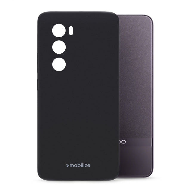 Mobilize Rubber Gelly Case OPPO Reno12 Pro Noir mat