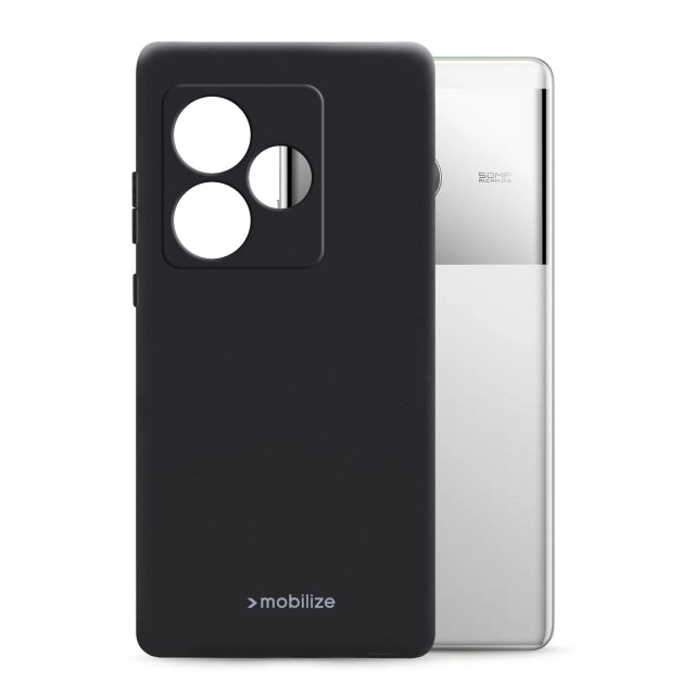 Mobilize Rubber Gelly Case Realme GT 6/GT 6T Mattschwarz