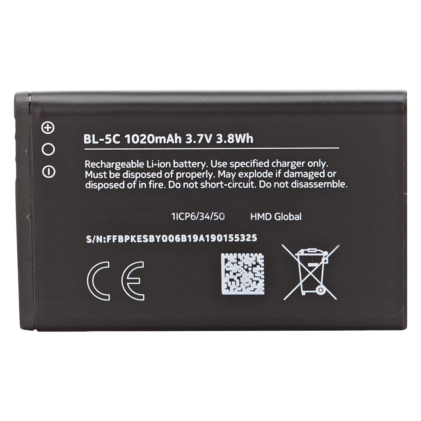 BL-5C Nokia Accu Li-Ion 1020 mAh Bulk