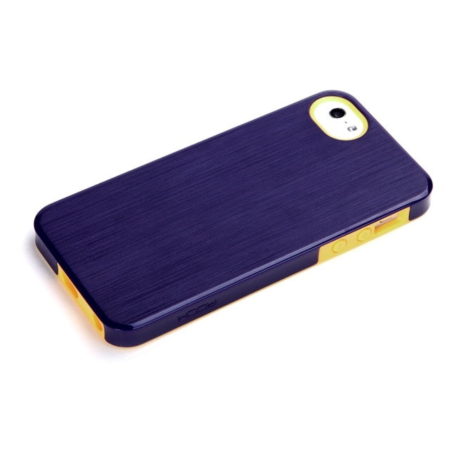 Rock Texture Double Color Protective Case Apple iPhone 5/5S/SE Purple