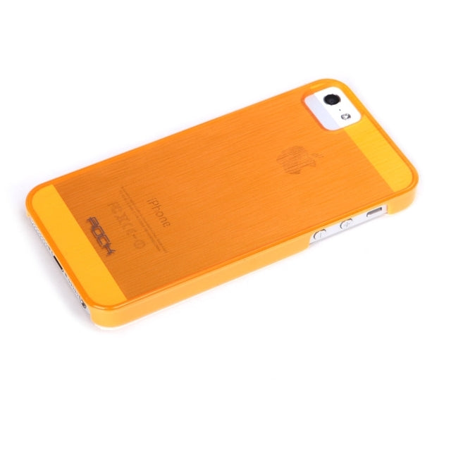 Rock Texture Semi Transparent Case Apple iPhone 5/5S/SE Orange